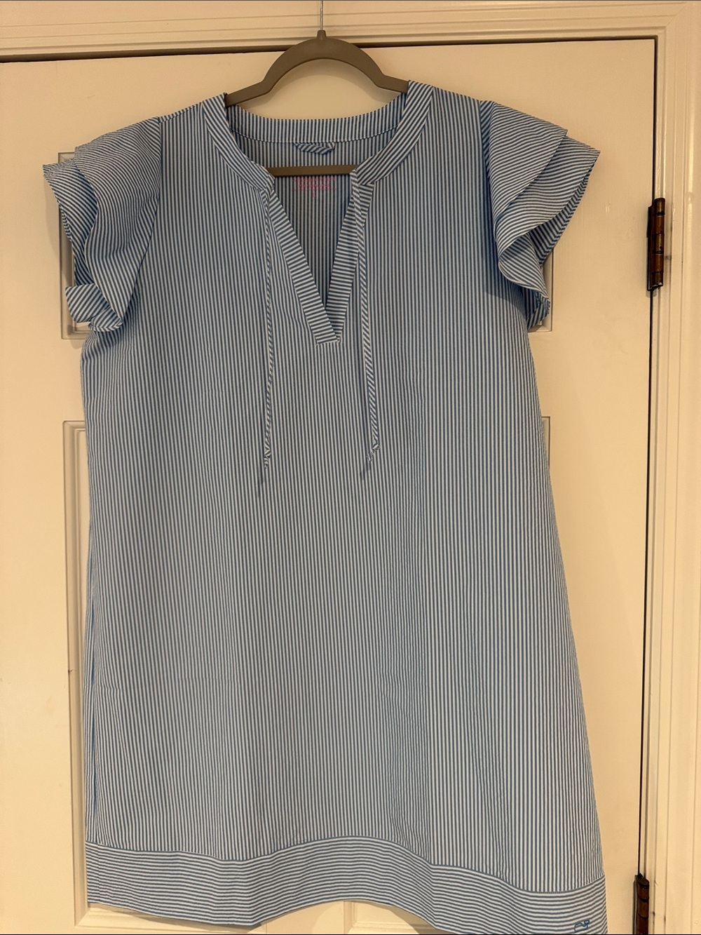 Vineyard Vines Performance Light Blue Striped Women’s Shift Dress